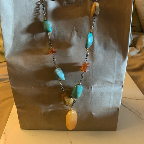 Silpada Jewelry - Silpada Jade, Turquoise, Jasper, Amber Necklace